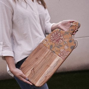 Tabla de cortar flores mostaza 3